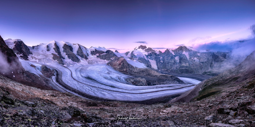 (No. 18-008) Pers-Glacier at blue hour